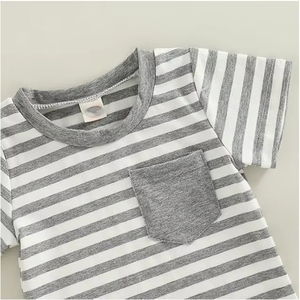 Conjunto de Ropa Infantil al por Mayor, Conjunto de Verano a la Moda para Niños, Ropa Informal para Niños, Conjunto Cómodo de Camiseta y Pantalones Cortos - Product Image 5