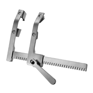Separador de Costillas de Aluminio Burford para Adultos, Dos Tamaños de Cuchillas: 5.1x5.7cm y 6.4x6.4cm, Brazo de 23.7cm, Apertura de 20cm, Torácico, ZETOMEDPRO - Product Image 6