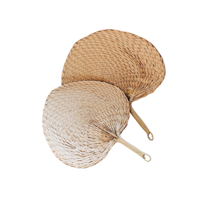 Abanico Manual Hecho a Mano con Hojas de Palma Naturales y Hierba Marina, Tradicional, Duradero, Decoración Tropical para Fiestas, Hogar y Exteriores, Venta al Por Mayor - Product Image 4