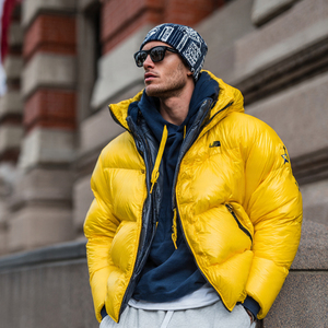 Puffer <b>Bubble</b> Jacket Men Winter Hood Zipper Long Sleeve Puffer Jackets Men's Outdoor Warm Up Street <b>Bubble</b> Jacket <b>Coat</b> Mens - Product Image 1