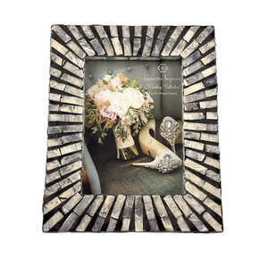Hình chữ nhật MDF khung ảnh tỏa Sunburst Mô Hình Khảm sáng tạo capiz Inlay hiện đại trang trí nội thất cho đám cưới hiển thị - Product Image 1