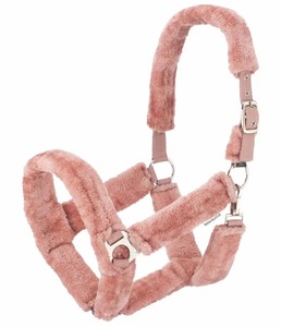 Cabestro Ecuestre Premium de Nailon y Cuero con Diseño Estampado, Banda Nasal Acolchada de Piel Sintética y Correas para las Mejillas - Product Image 1