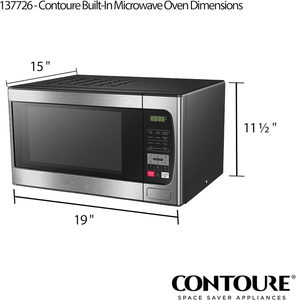 Horno de Microondas Integrado R-V, Acabado Inoxidable, 900W, 10 Niveles de Potencia - Product Image 2