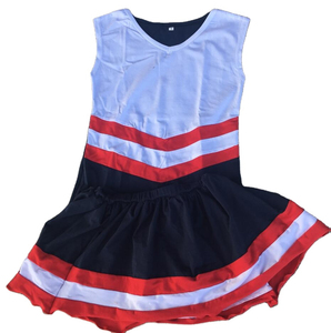 Uniformes de Animadoras Personalizados al por Mayor para Niñas, Disfraz de Animadora con Pedrería y Spandex Rosa - Product Image 1