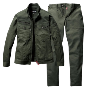 PROMO BURTLE 5021 & 5023 Ensemble de vêtements de travail en polyester/coton à séchage rapide, veste et pantalon, uniforme extensible unisexe automne-hiver, direct du Japon - Product Image 1