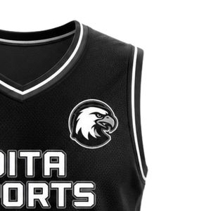 Maillot de basket-ball noir et gris pour hommes, uniforme d'équipe sans manches, respirant, léger, pour entraînement athlétique, compétition, vêtements de sport - Product Image 5