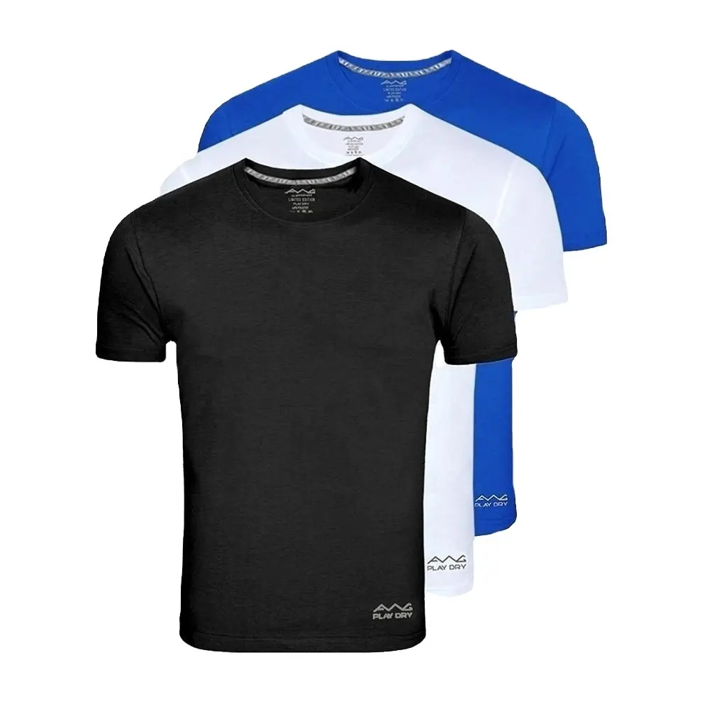 Maglietta da uomo in poliestere Quick dry Tshirt in poliestere 100% stampata su misura di alta qualità che corre t-shirt in poliestere maglietta sportiva