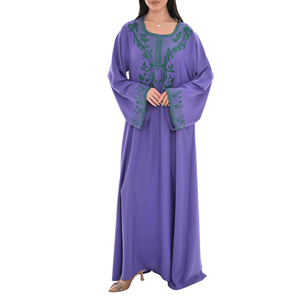 Jalabiya Cómoda para Mujer, Vestido Tradicional de Oriente Medio, Suave, Holgado, Modesto, para Uso Diario Islámico - Product Image 4