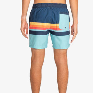 Shorts de plage pour hommes en mélange de coton, doux, décontractés pour l'été et les vacances, taille élastique, fabricant de vêtements personnalisés OEM ODM - Product Image 2
