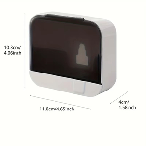 Soap Cage <b>Bathroom</b> Soap Holder Flip Lid Soap Storage Box Wall Mounted No Punch Soap Dish With <b>Drain</b> Top Good Quality Design - Product Image 6