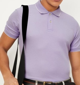 Polo en Coton Polyéster Vierge pour Homme, Idéal pour l'Impression, Tissu CVC Haute Densité, Surface Lisse, Vêtements d'Équipe et Uniformes - Product Image 4