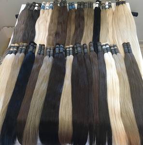 <b>Top</b> Trending the Bulk Hair Extensions No Tangle Vietnamese Natural Straight Aligned Cuticles Double Drown 100 Grams Genius Weft - Product Image 1