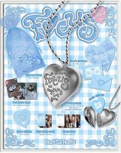 Hearts2Hearts [FOCUS] (Versión con Medallón de Corazón) CD de K-Pop con Materiales de Papel y Plástico en Coreano para Todas las Edades BW-147 - Product Image 2
