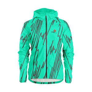 Chaqueta con capucha para hombre, personalizada, 100% nailon, transpirable, antibacteriana, ecológica, impermeable, cortavientos, para primavera. - Product Image 2