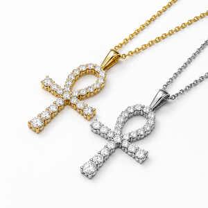 Pendentif Hip Hop scintillant en argent sterling 925, certifié GRA, moissanite VVS1, collier pendentif croix, bijoux unisexe - Product Image 3