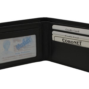 Men's High Quality Slim Bifold <b>Wallet</b> Custom Logo <b>RFID</b> Blocking Open Closure Short Leather Polyester Lining Minimalist Fashion - Product Image 6
