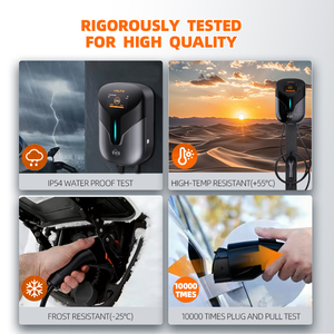 Nueva Estación de Carga para Vehículos Eléctricos de 11kW AC, OCPP1.6/2.0, Cargador Rápido Tipo 2, Wallbox, con Entrada de 380V para <span class=keywords><strong>ID3</strong></span>/ID4/ID6 - Product Image 3