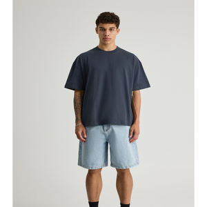 เสื้อยืดคอตตอนคุณภาพสูงทรงลำลองแบบวินเทจสไตล์สตรีทแวร์  ไซส์ใหญ่  สำหรับทุกเพศ  แบบเรียบๆ  ไม่พิมพ์ลาย  ขายส่ง - Product Image 4