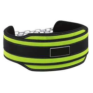 Cinturón de soporte de cintura de neopreno con cadena ajustable para levantamiento de pesas, entrenamiento de fuerza, unisex, transpirable, con cierre de gancho y bucle - Product Image 5
