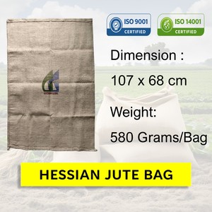 107x68cm 580g <b>jute</b> hessian bags for agriculture packaging eco-friendly reusable burlap <b>sacks</b> wholesale Goodman Global Bangladesh - Product Image 2