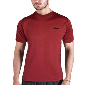 Camisetas Deportivas para Hombre, Duraderas, Cómodas, Ecológicas, de Spandex/Poliéster, Color Sólido, Transpirables, Personalizables, Hechas en Pakistán - Product Image 1