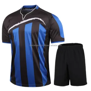 Ensemble de maillots de football personnalisables, écologiques, à séchage rapide, respirants, avec logo d'équipe, nom et service OEM disponible - Product Image 3