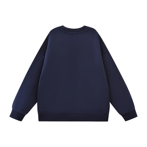 ชุดเด็กแบบกำหนดเอง 330 กรัม สไตล์ใหม่สำหรับฤดูใบไม้ผลิและฤดูใบไม้ร่วง เสื้อสเวตเชิ้ตคอกลมแขนยาวสีพื้นเรียบง่าย - Product Image 6