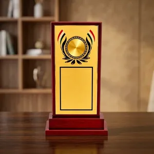 Placa de Trofeo de Madera Personalizable, Premio Conmemorativo de Madera Premium para Logros Deportivos, Escolares, Corporativos y Eventos de Reconocimiento - Product Image 4