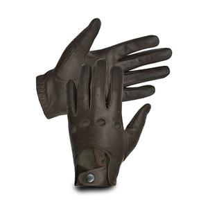 Gants de conduite unisexes en cuir de daim, protection UV, doigts entiers, confortables, forte adhérence, imperméables, vente en gros pour l'hiver en ville - Product Image 1