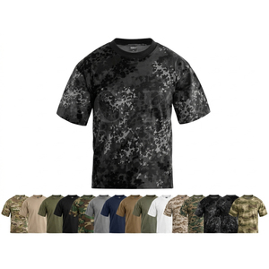 เสื้อยืดโอเวอร์ไซส์ลายพรางพิมพ์ลายตามสั่ง แขนสั้น คอกลม สวมใส่สบาย เหมาะสำหรับกิจกรรมกลางแจ้ง ระบายอากาศได้ดี - Product Image 1