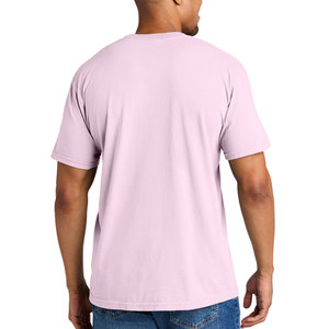 T-shirt en jersey de coton épais 300 GSM de qualité supérieure, uni, style streetwear hip-hop, couleur unie, personnalisable pour homme - Product Image 3