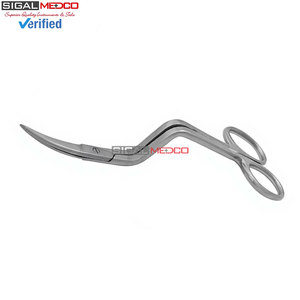Ciseaux à double courbure pour broderie machine, 6 pouces, manche courbé professionnel, acier inoxydable de qualité allemande, précision pour fil - Product Image 5