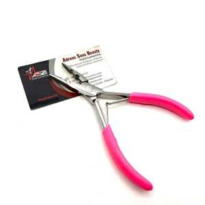 Pinzas de Alta Calidad Profesionales 100% de Acero Inoxidable con Dos Orificios para Microperlas, Logotipo Personalizado, Color Personalizado, Herramientas Comerciales para Extensiones de Cabello - Product Image 1