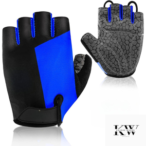 Guantes Profesionales de Halterofilia con Logotipo Personalizado y Soporte Largo para Muñeca – Guantes de Gimnasio de Microfibra Transpirable Perforada – Antideslizantes - Product Image 1