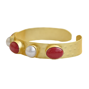 Stone Bangle Cuff Gold plated fashion jewelry <b>bracelets</b> - Product Image 4
