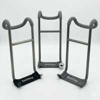 Haltères de musculation portables en acier et caoutchouc, antidérapants, avec protection des épaules et crochet de sécurité pour fitness