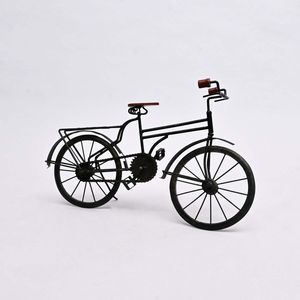 Vintage in legno di ferro miniatura 19x4.5x12 "decorativo vecchio ciclo di scuola accento scultura da tavolo Vintage in ferro legno scultura - Product Image 2