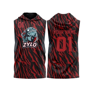เสื้อเจอร์ซีย์ฟุตบอลแบบมีฮู้ดไม่มีแขนสั่งทำพิเศษสำหรับทีมเยาวชน 7v7 พร้อมชุดรัดกล้ามเนื้อ - Product Image 2