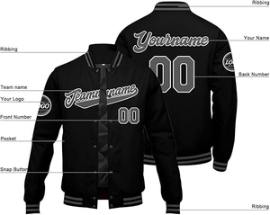 Factory Direct Custom Varsity <b>Jacket</b> Baseball Letterman <b>Jacket</b> Wool and <b>Leather</b> Premium Quality Unisex Basketball <b>Jacket</b> - Product Image 4