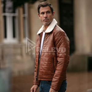 Veste d'hiver rembourrée pour homme sur mesure, imperméable, en polyester, avec doublure en mélange de spandex, col montant chaud, fermeture éclair - Product Image 2