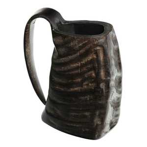 Taza de Cuerno Vikinga Hecha a Mano con Diseño Único de Animales Tallados, Ecológica, de Alta Calidad, Personalizada, de Ágata Natural - Product Image 5