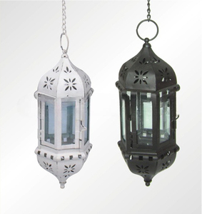 High Quality Wholesale Iron Candle Lantern Handmade Decorative Metal Home Outdoor Customizable Print Durable Waterproof - Product Image 1