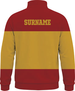 เสื้อแจ็คเก็ตวอร์มอัพแบบซิปเต็มตัว ระบายอากาศได้ดี ผลิตจากโพลีเอสเตอร์ พิมพ์โลโก้และชื่อ ตรวจจับด้วยระบบตรวจจับเข็ม สำหรับผู้ใหญ่ ผู้ชาย แบรนด์สั่งทำพิเศษ OEM - Product Image 3
