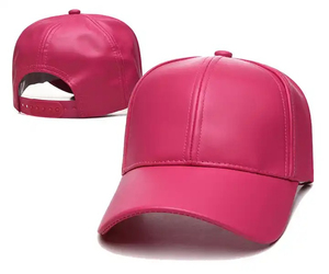 Gorro Clásico Minimalista de Cuero Genuino, Textura Suave, Transpirable, Correa Ajustable, Unisex, Gorro de Moda, Ropa Casual para Exteriores - Product Image 1
