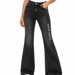 Women Flared <b>Denim</b> Jeans Premium Stretch Flared Stylish Comfortable Durable Soft Comfortable Breathable <b>Material</b> Wear - Product Image 1