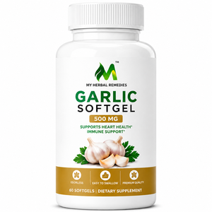 Capsules de Gélules Molles d'Ail Naturel avec Extrait d'Huile d'Ail Haute Concentration pour la Santé Cardiaque, le Soutien du Cholestérol et le Renforcement de l'Immunité - Product Image 1
