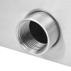 Fontaine de piscine en acier inoxydable argent 25.2 "x 11.8" x 20.5 "Dimensions - Product Image 6