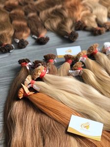 Extensiones de Cabello Remy Vietnamita 100% Natural con Queratina Italiana I-Tips, 8-32 Pulgadas, 100 Gramos, Color Claro, Pre-Adheridas con Cinta Frontal, Estilo Ondulado - Product Image 5