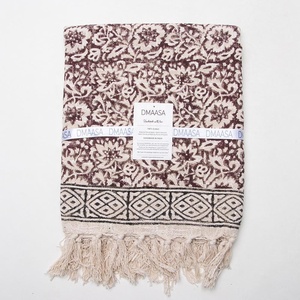 100% pur coton main bloc Floral imprimé coton canapé jeter beau coton canapé jeter Collection pour salon - Product Image 5