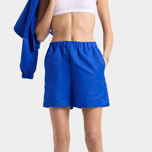 Shorts de nailon con logo personalizado para mujer, shorts deportivos para gimnasio, shorts 2 en 1 con forro de malla, shorts de natación, shorts de tenis, shorts de talla grande. - Product Image 5